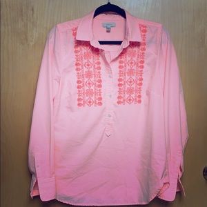 J Crew Long Sleeve Striped Short